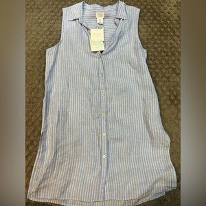 SIGRID OLSEN Sleeveless Button Up Top